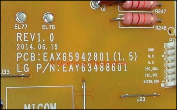 Codigo PCB EAX65942801 (1.5) fuente de poder TV LG 40UB8000 EAY63488601
