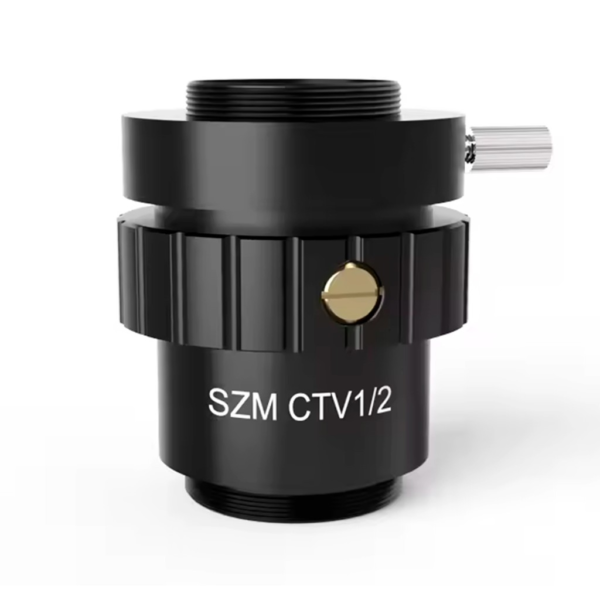 Adaptador camara microscopio SZM CTV 1/2 con anillo de ajuste - 1 Adaptador camara microscopio SZM CTV 1/2 C-mount con anillo de ajuste