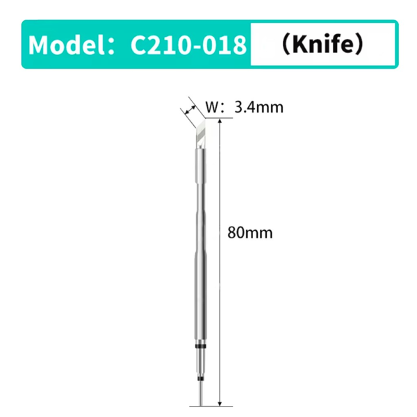 Punta cuchilla MYTO C210-018 Knife medidas 3.4mm x 80mm