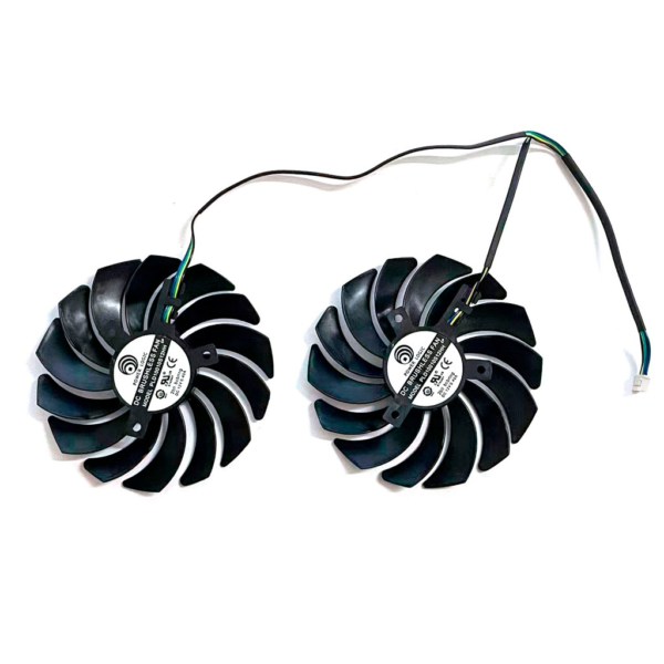 Ventiladores MSI Armor RX 5600 XT PLD10010S12HH AMD Fanes - 2 Etiqueta Power Logic PLD10010S12HH DC 12V 0.40A ventilador GPU MSI Armor