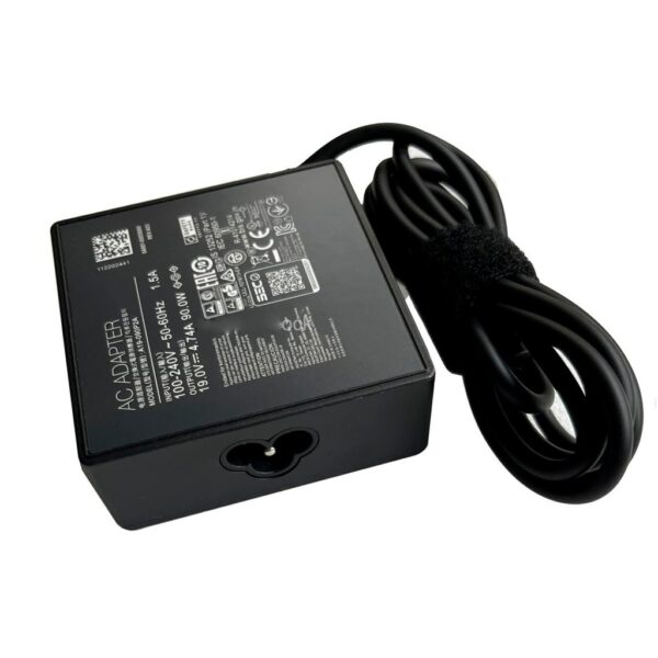 Cargador Notebook ASUS Original 90W 19V 4.74A A19-090P2A Punta 5.5x2.5mm - 0 Cargador ASUS original 90W A19-090P2A 19V 4.74A con cable enrollado