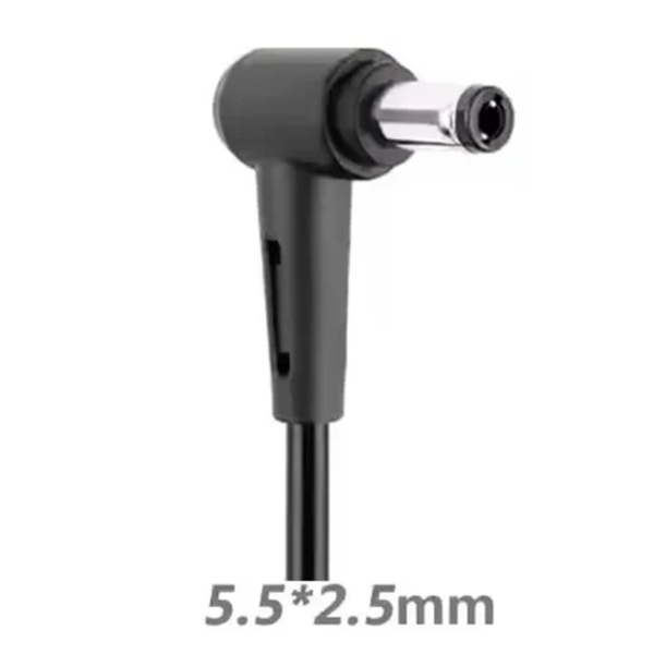 Cargador Notebook ASUS Original 90W 19V 4.74A A19-090P2A Punta 5.5x2.5mm - 4 Punta del cargador ASUS 5.5x2.5mm en angulo de 90 grados